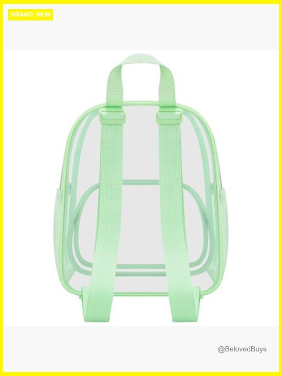 Stadium Approved Clear Backpack PVC Small Waterproof Bag with Front Pocket